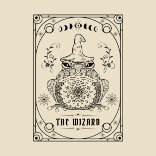 The Wizard Frog Tarot Card Mystical Aesthetic T-Shirt