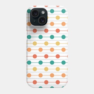 Dots an lines - solid color Phone Case