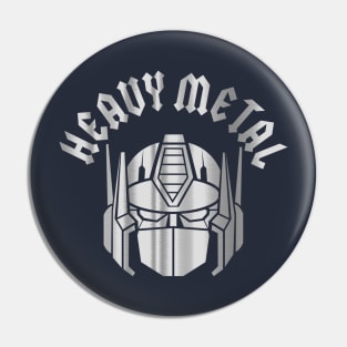 HEAVY METAL OPTIMUS - Faux silver Pin