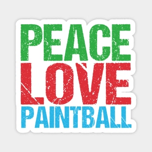 Peace Love Paintball Magnet