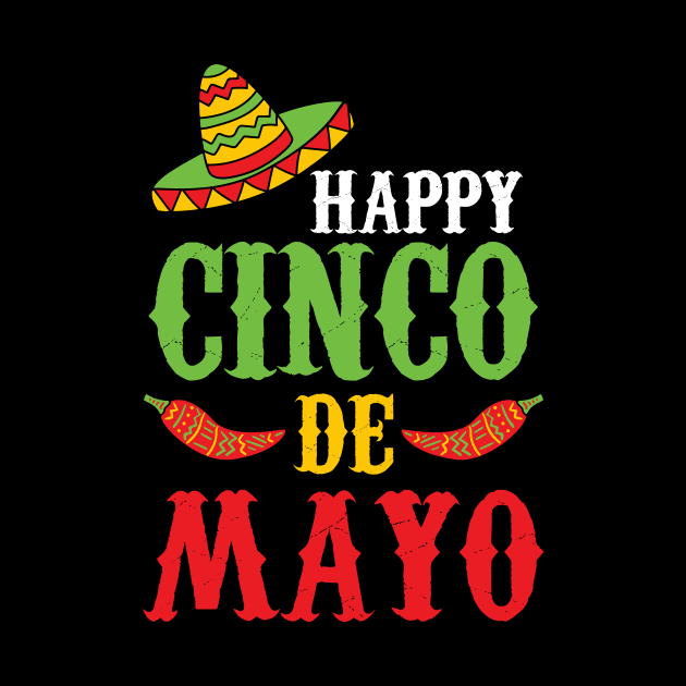 Cute Happy Cinco De Mayo Sombrero Peppers May 5th by theperfectpresents