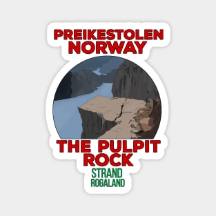 Preikestolen Strand Rogaland Norway Magnet