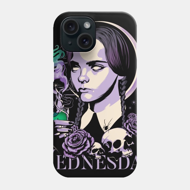 Wednesday Addams Phone Case by Heymoonly