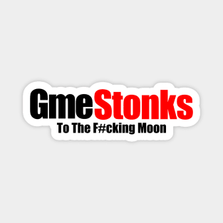 GME Stonks! BUT ON WHITE! Magnet