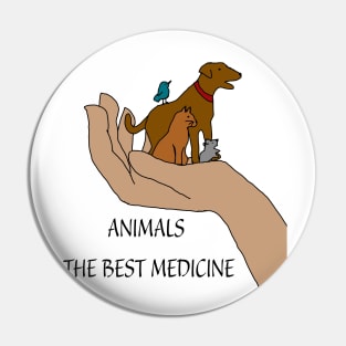 Animals the best medicine Pin