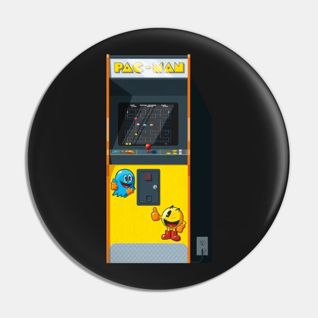 Pac-Man Arcade Pin by Staermose