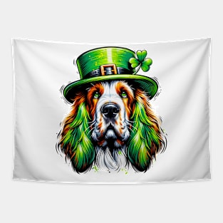 Grand Basset Griffon Vendeen Celebrates Saint Patrick's Day Tapestry