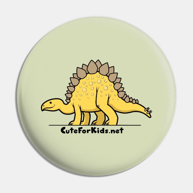 CuteForKids - Stegosaurus - Branded Pin by VirtualSG