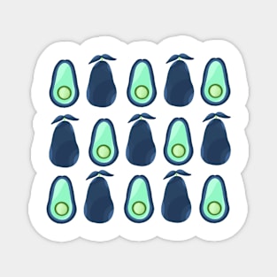 Blue mint green avocados Magnet