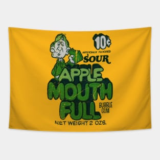 Sour Apple Mouth Full Bubble Gum Tapestry