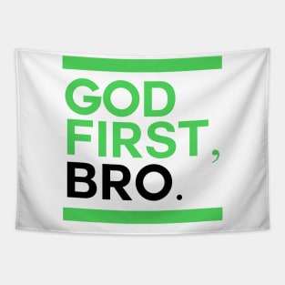 God First Bro Christian Apparel Christ Jesus Gift Tapestry