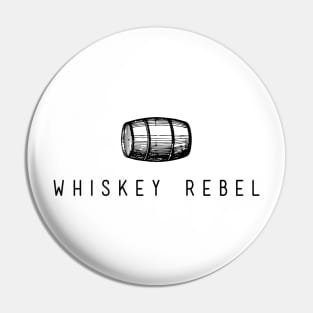 Whiskey Rebel Black Logo Pin