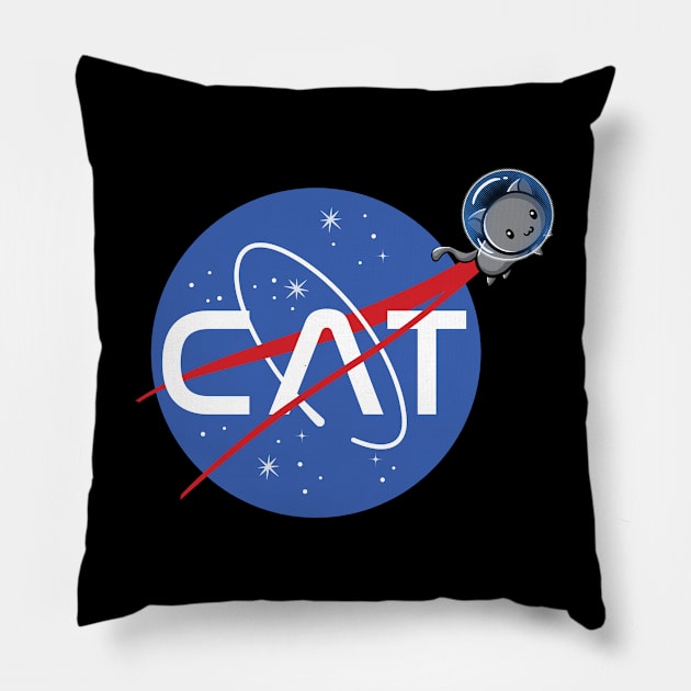 NASA Cat Pillow by fishbiscuit