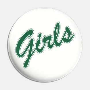 FRIENDS shirt design - "Girls" iconic logo (Green, Rachel) Pin