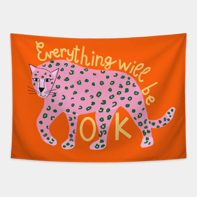 Everything will be ok Tapestry by barbsiegraphy