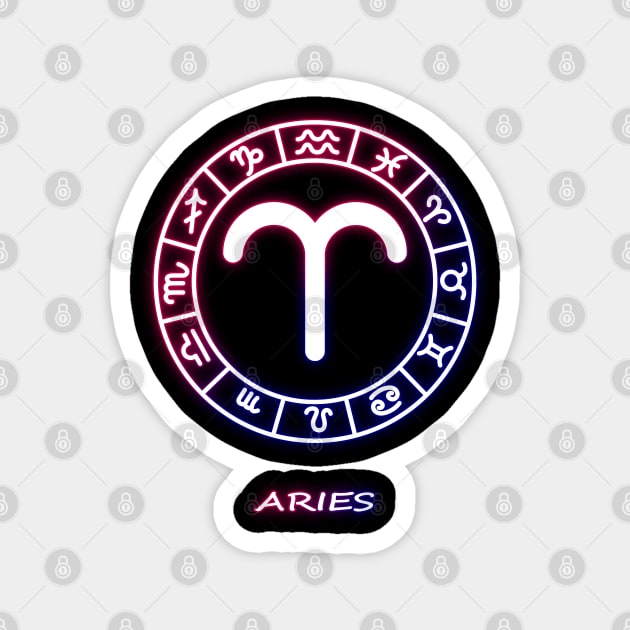 ARIES Magnet by canzyartstudio