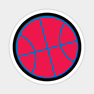 red and blue basketball Magnet