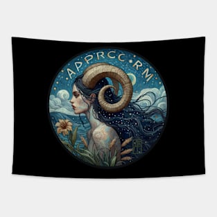 ZODIAC Capricorn - Astrological CAPRICORN - CAPRICORN - ZODIAC sign - Van Gogh style - 20 Tapestry