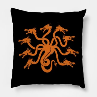 Hydra - Orange Pillow