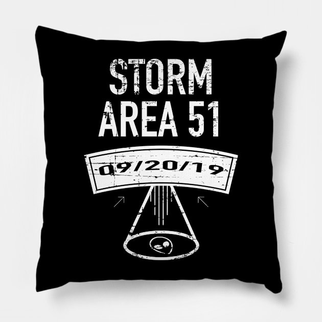 They Can't Stop Us All - Storm Area 51 Pillow by sheepmerch