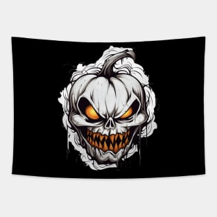 Scary Pumpkin Design Tapestry