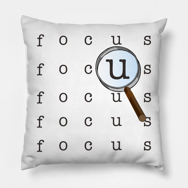 Focus on U Pillow by Higher Grind 