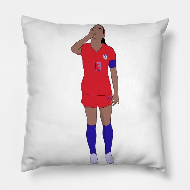 Alex Morgan Pillow by SickSticksCo