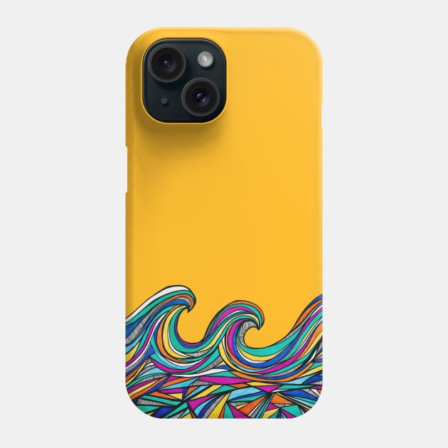 Waves of Color Phone Case by JJ Barrows 