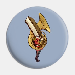 Tuba Cream Sandwich Pin