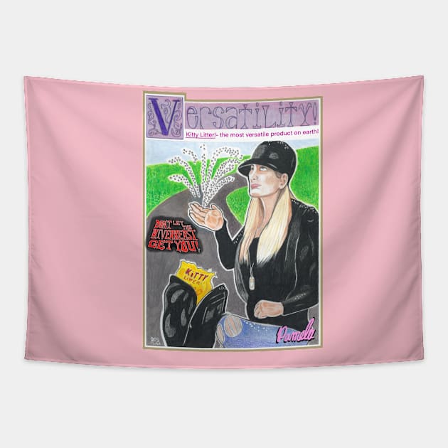 Kitty Litter Refreshment Tapestry by Popoffthepage