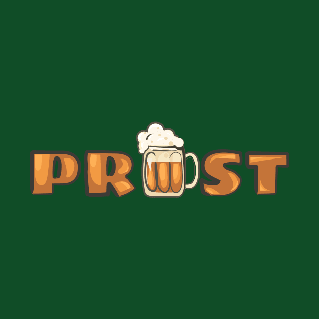 Prost Beer German Oktoberfest by Yasna