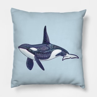 Orca Zentangle Pillow