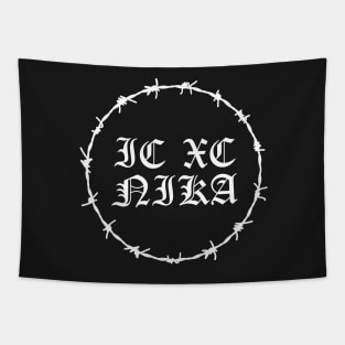 ICXC NIKA Gothic Barbed Wire Hardcore Punk Tapestry