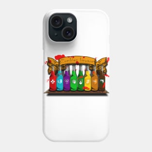 Zombie Perks Top Shelf Zombies Beware on White Phone Case