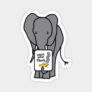 Elephant Says Wash Your Hands Magnet