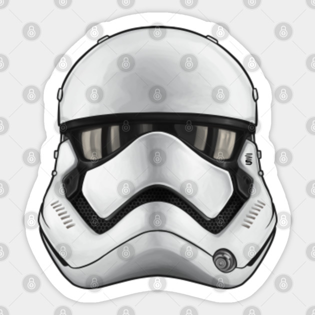 First Order Stormtrooper Mask Stormtrooper Pegatina Teepublic Mx