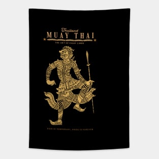 Kickboxing Muay Thai Boran The Art of Eight Limbs Tapestry