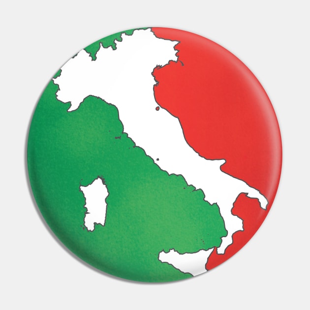 Italy map in Italian flag colors distressed style Pin by Finji