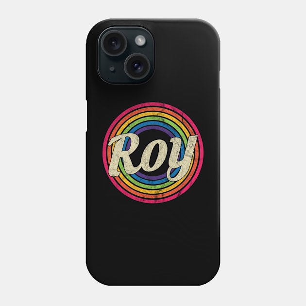 Roy - Retro Rainbow Faded-Style Phone Case by MaydenArt