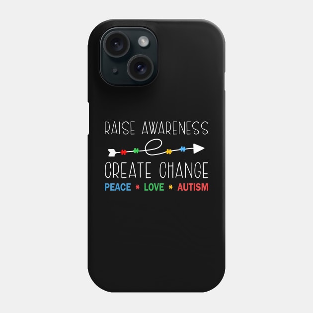 Raise Awareness, Create Change Phone Case by GloriaArts⭐⭐⭐⭐⭐