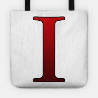 Red Roman Numeral 1 I Tote