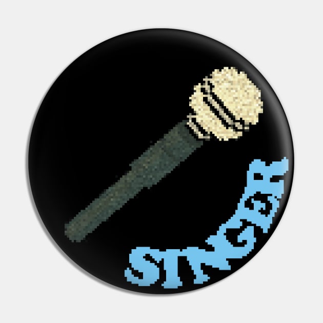 Rock Battle Card Game Singer Icon Pin by gkillerb