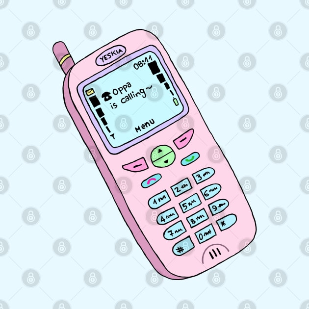 "Oppa is calling~" - Cute phone. by Duckieshop