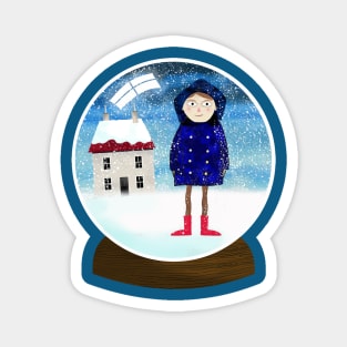 Snow Globe Magnet