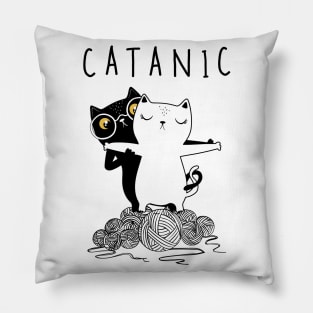 CATANIC, Romantic Cats Pillow