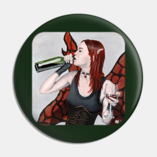 Fairytale Wine Lover Fantasy Artwork Pin