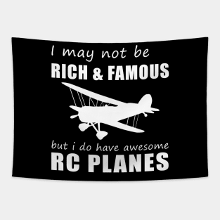 RC Plane Enthusiast's Humorous Delight T-Shirt Tapestry