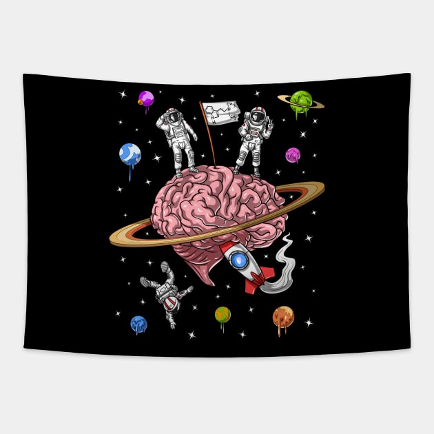 Psychedelic Astronauts DMT Trip Tapestry by underheaven