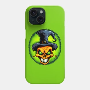 SpookTober Halloween Skull-Pumpkin Phone Case