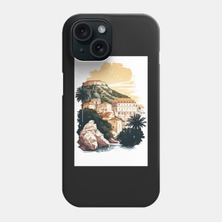 Dubrovnik Croatia Illustration Drawing Phone Case